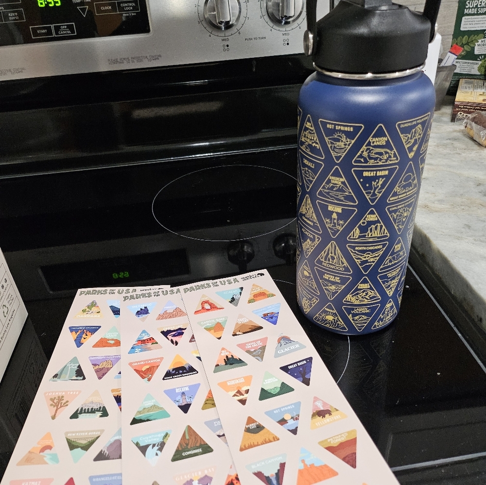 Bucket list water bottle